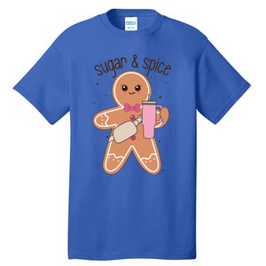 Cute Preppy Christmas Boujee Gingerbread Sugar And Spice Cool Gift Tall T-Shirt