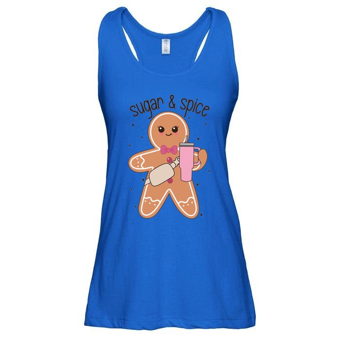 Cute Preppy Christmas Boujee Gingerbread Sugar And Spice Cool Gift Ladies Essential Flowy Tank