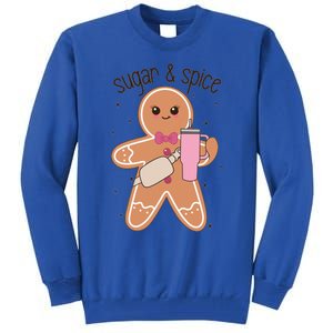 Cute Preppy Christmas Boujee Gingerbread Sugar And Spice Cool Gift Tall Sweatshirt