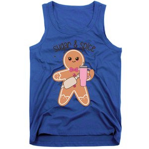 Cute Preppy Christmas Boujee Gingerbread Sugar And Spice Cool Gift Tank Top