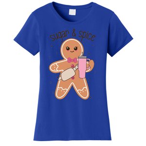 Cute Preppy Christmas Boujee Gingerbread Sugar And Spice Cool Gift Women's T-Shirt