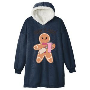 Cute Preppy Christmas Boujee Gingerbread Sugar And Spice Cool Gift Hooded Wearable Blanket