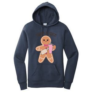 Cute Preppy Christmas Boujee Gingerbread Sugar And Spice Cool Gift Women's Pullover Hoodie