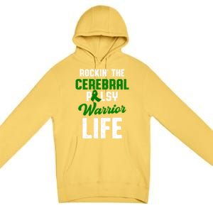 Cerebral Palsy Cp Awareness Illness Warrior Survivor Gift Premium Pullover Hoodie