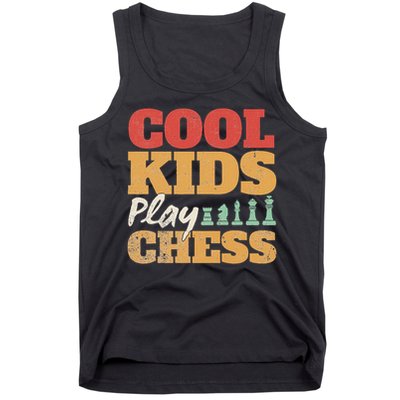 Cool Play Chess Player Chess Board Chess Lovers Tank Top