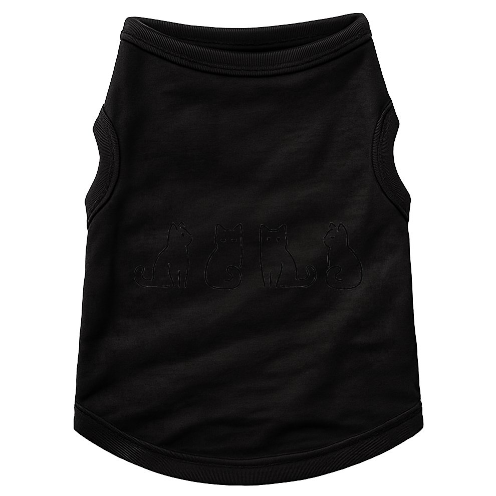 Cat Poses Cat Lover Minimalist Art Doggie Tank