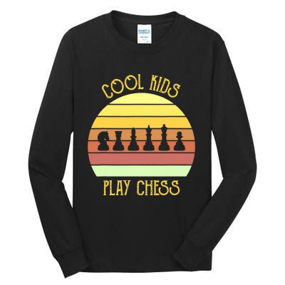 Cool Play Chess Board Game Novelty Checkmate Tall Long Sleeve T-Shirt