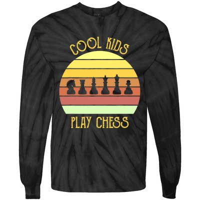 Cool Play Chess Board Game Novelty Checkmate Tie-Dye Long Sleeve Shirt