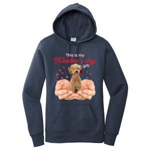 Cute Poodle Crossbreed This Is My Valentine's Day Pajama Gift Women's Pullover Hoodie