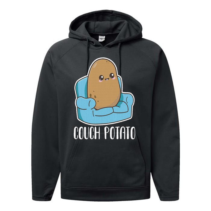 Couch Potato Cute Kawaii Funny Potato Costume Performance Fleece Hoodie