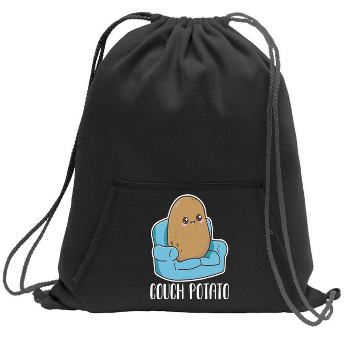 Couch Potato Cute Kawaii Funny Potato Costume Sweatshirt Cinch Pack Bag