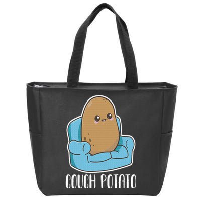 Couch Potato Cute Kawaii Funny Potato Costume Zip Tote Bag