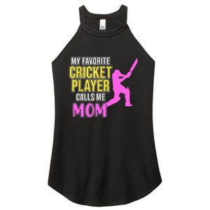 Cricket Player Calls Me Mom Sports Lover Team Coach Graphic Women's Perfect Tri Rocker Tank