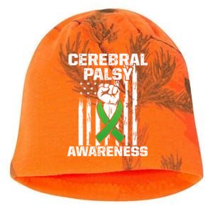 Cerebral Palsy Cp Awareness Overcoming Us Warrior Survivor Cute Gift Kati - Camo Knit Beanie