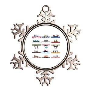 Cedar Poiint Coaster Cars Design Metallic Star Ornament