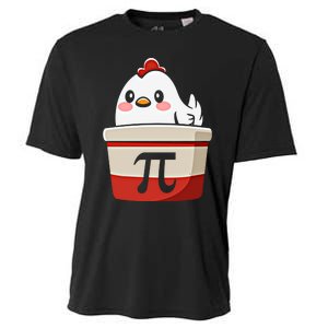 Chicken Pi Chicke Pie Funny Math Teacher Humor Top Gift Cooling Performance Crew T-Shirt