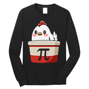 Chicken Pi Chicke Pie Funny Math Teacher Humor Top Gift Long Sleeve Shirt