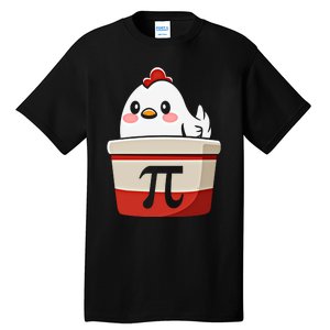 Chicken Pi Chicke Pie Funny Math Teacher Humor Top Gift Tall T-Shirt