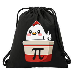 Chicken Pi Chicke Pie Funny Math Teacher Humor Top Gift Drawstring Bag