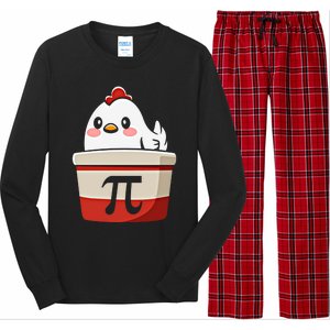 Chicken Pi Chicke Pie Funny Math Teacher Humor Top Gift Long Sleeve Pajama Set