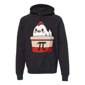 Chicken Pi Chicke Pie Funny Math Teacher Humor Top Gift Premium Hoodie