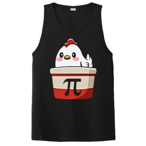 Chicken Pi Chicke Pie Funny Math Teacher Humor Top Gift PosiCharge Competitor Tank