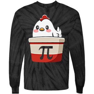 Chicken Pi Chicke Pie Funny Math Teacher Humor Top Gift Tie-Dye Long Sleeve Shirt