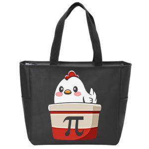 Chicken Pi Chicke Pie Funny Math Teacher Humor Top Gift Zip Tote Bag