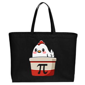 Chicken Pi Chicke Pie Funny Math Teacher Humor Top Gift Cotton Canvas Jumbo Tote