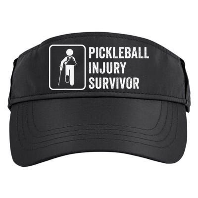 Cool Pickleball Coach With Saying Pickleball Injury Survivor Adult Drive Performance Visor