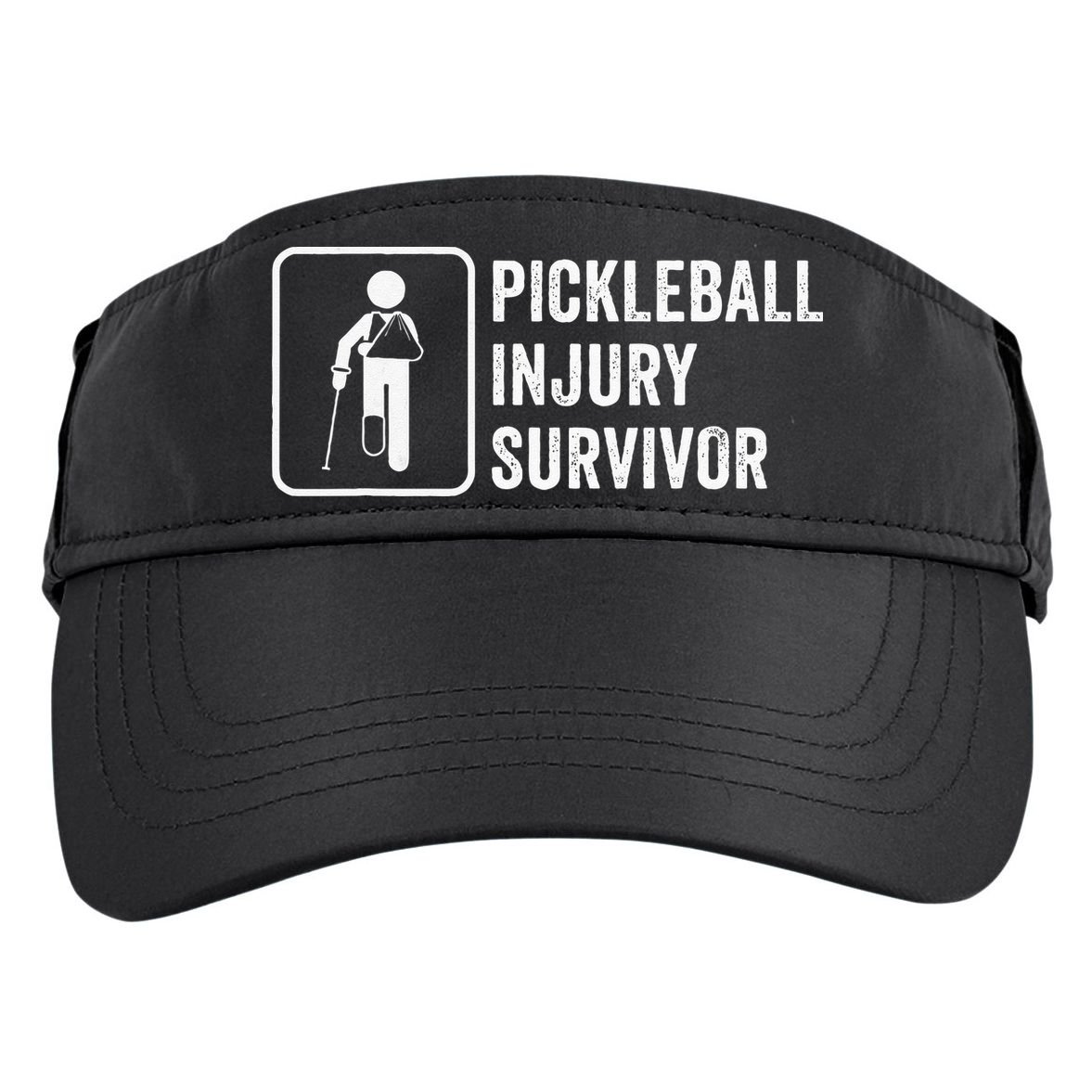 Cool Pickleball Coach With Saying Pickleball Injury Survivor Adult Drive Performance Visor
