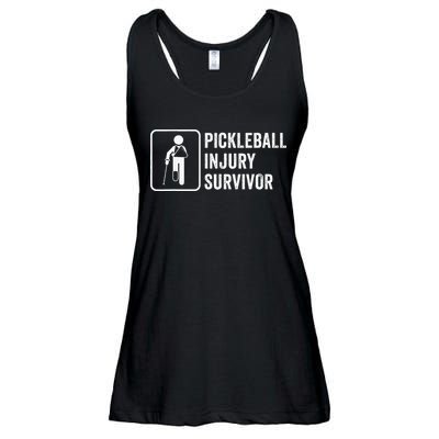 Cool Pickleball Coach With Saying Pickleball Injury Survivor Ladies Essential Flowy Tank