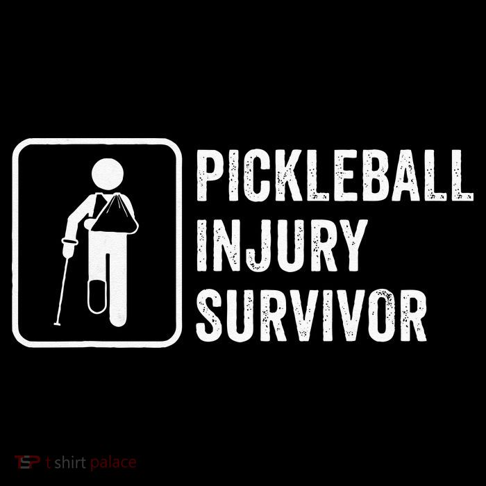Cool Pickleball Coach With Saying Pickleball Injury Survivor Womens T-Shirt
