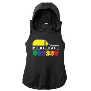 Classic Pickleball Ladies PosiCharge Tri-Blend Wicking Draft Hoodie Tank