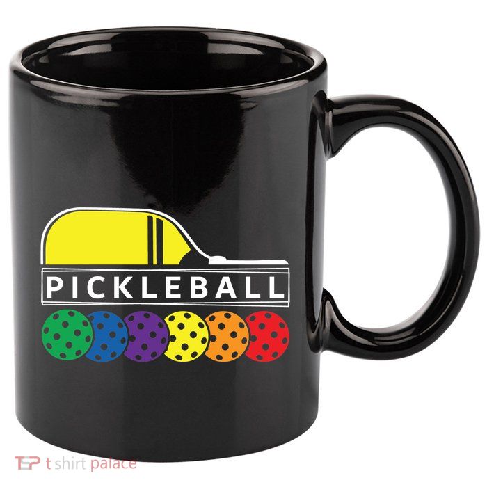 Classic Pickleball 11oz C Handle Ceramic Mug