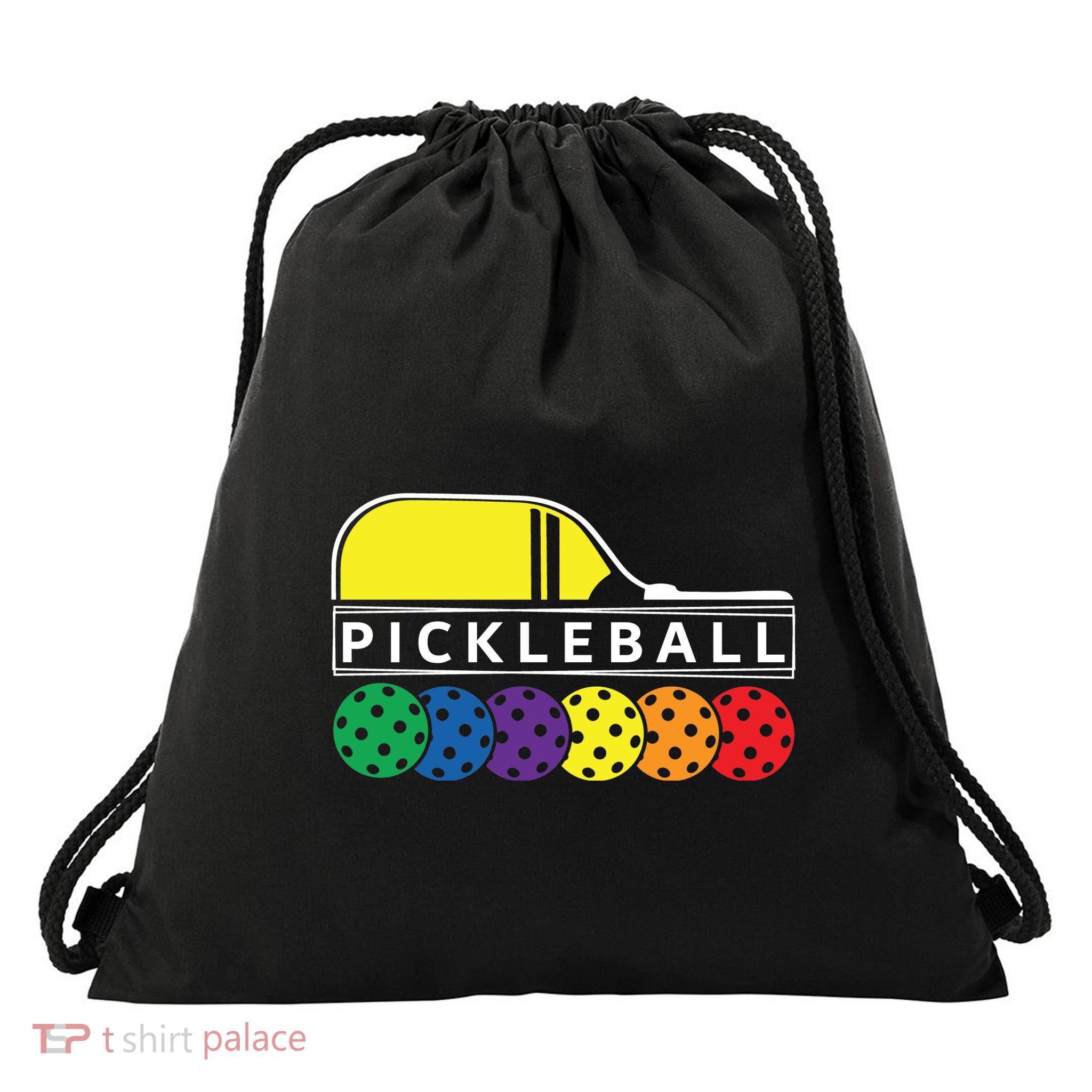 Classic Pickleball Drawstring Bag