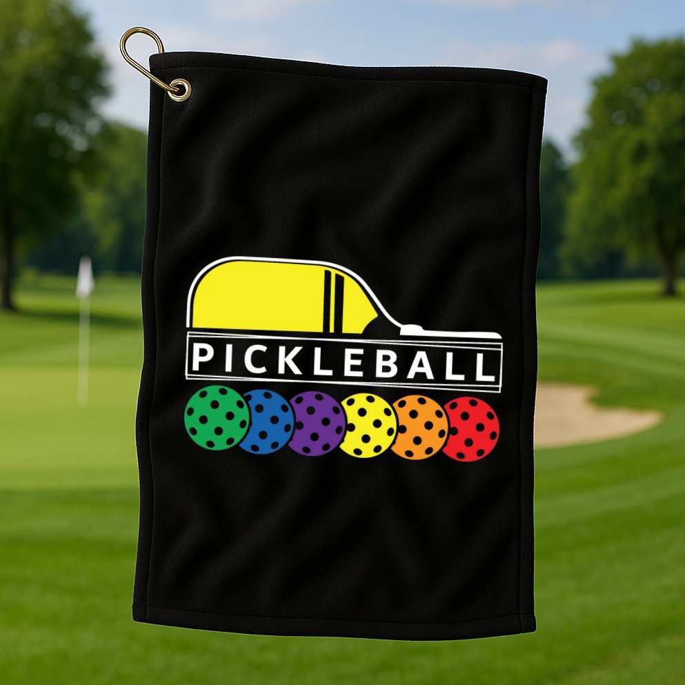 Classic Pickleball Golf Towel