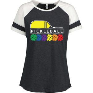 Classic Pickleball Enza Ladies Jersey Colorblock Tee