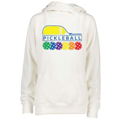 Classic Pickleball Womens Funnel Neck Pullover Hood