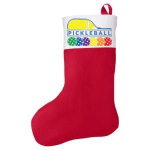 Classic Pickleball Felt Holiday Christmas Stocking