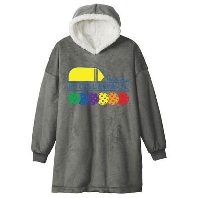 Classic Pickleball Hooded Wearable Blanket