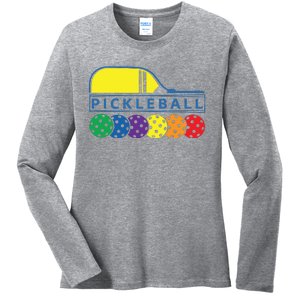 Classic Pickleball Ladies Long Sleeve Shirt