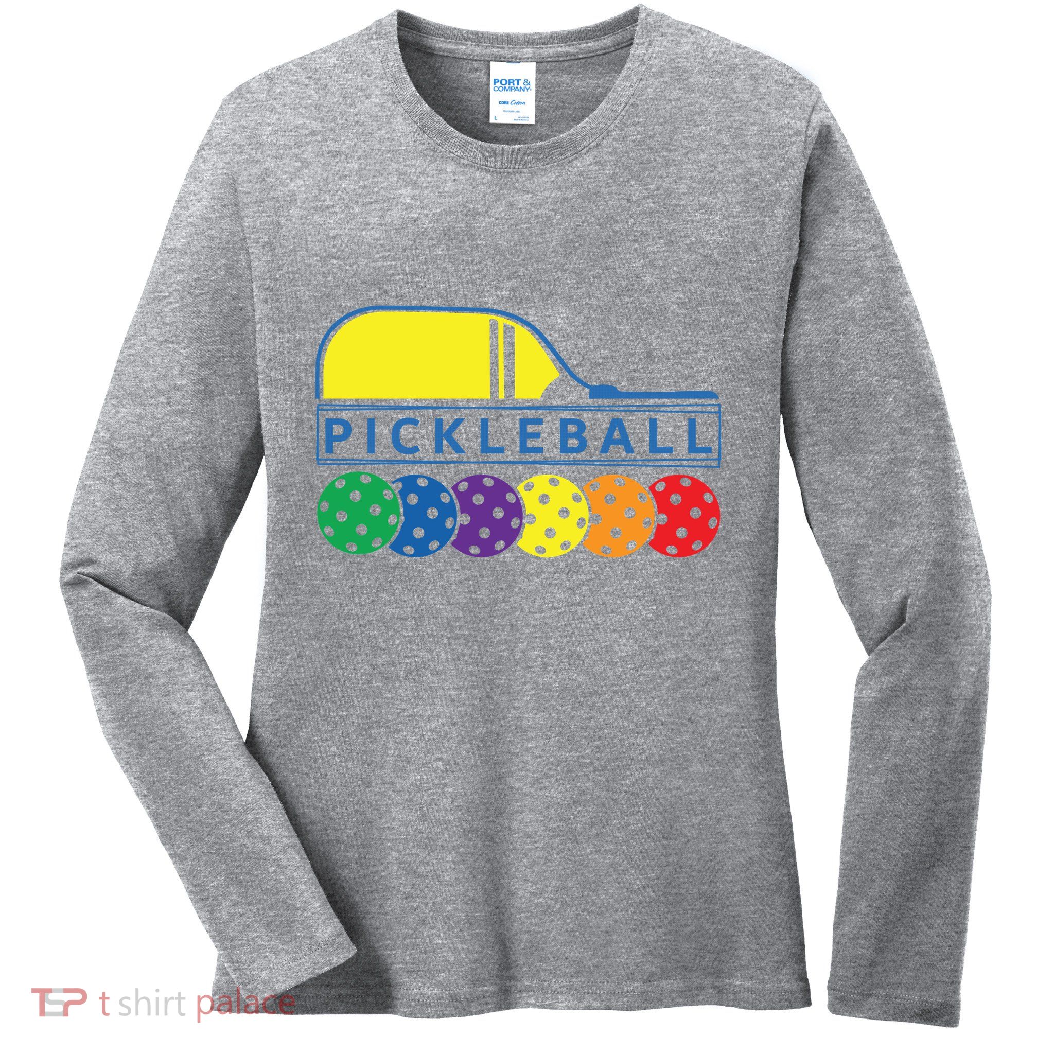 Classic Pickleball Ladies Long Sleeve Shirt