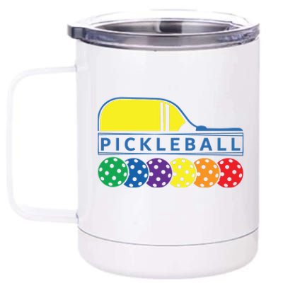 Classic Pickleball 12 oz Stainless Steel Tumbler Cup