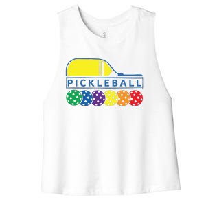 Classic Pickleball Women's Racerback Cropped Tank