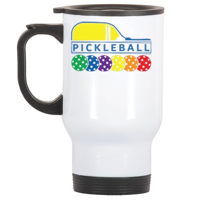 Classic Pickleball Stainless Steel Travel Mug