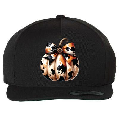 Coquette Pumpkin Wool Snapback Cap