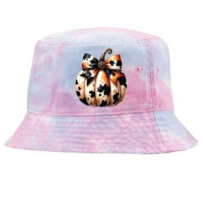 Coquette Pumpkin Tie-Dyed Bucket Hat