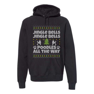 Christmas Poodle Cool Gift Premium Hoodie