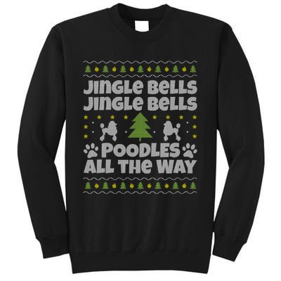 Christmas Poodle Cool Gift Tall Sweatshirt